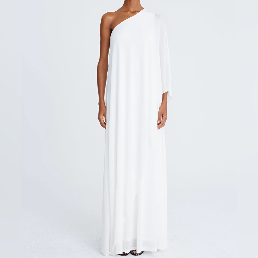 Halston | SYLVIE JERSEY CAPE SLEEVE GOWN